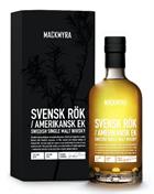 Mackmyra Svensk Rök og Amerikansk Ek Svensk Single Malt Whisky indeholder 70 centiliter med 46,1 procent alkohol